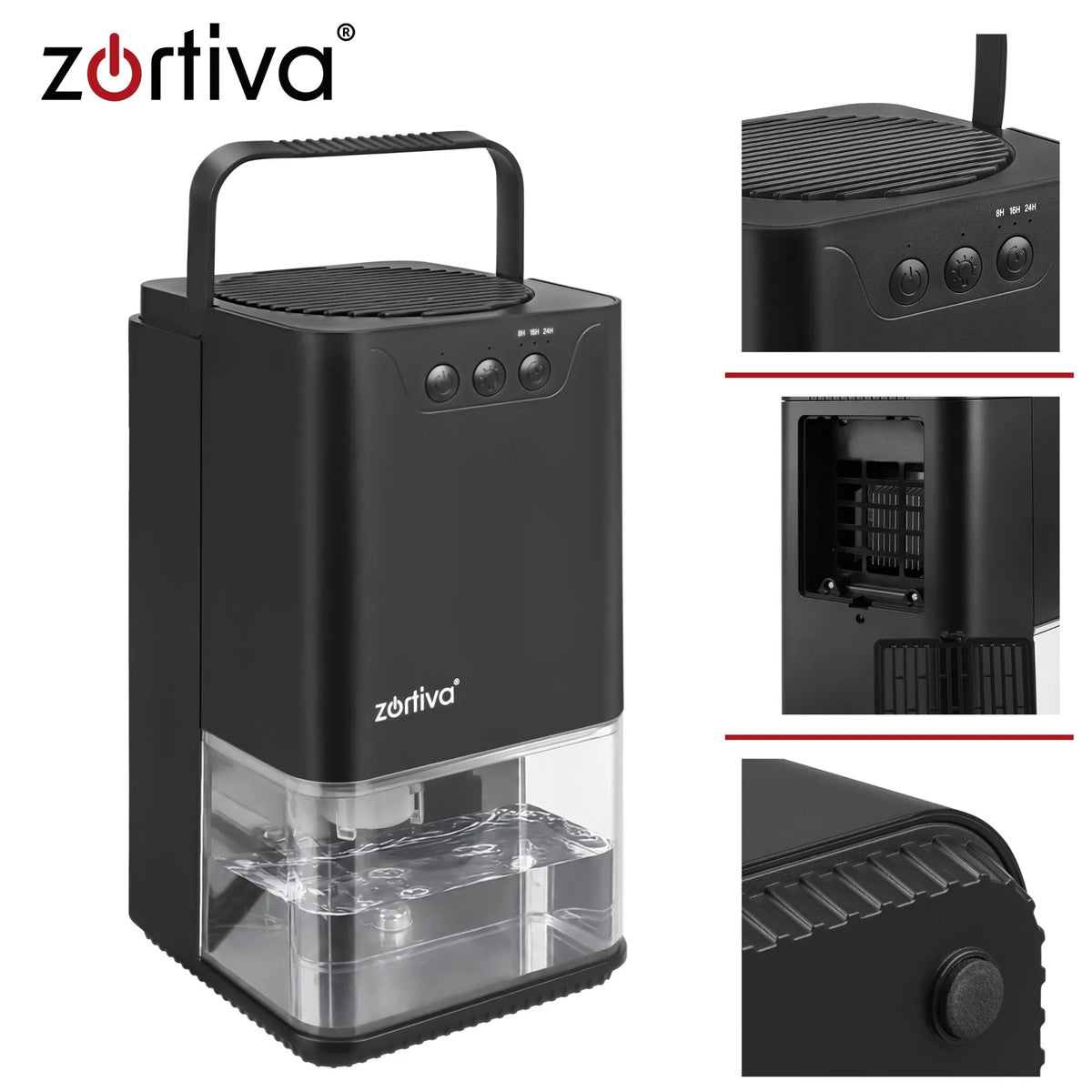 Odvlaživač Zraka 1400ml - 380 ml/24h - Crni