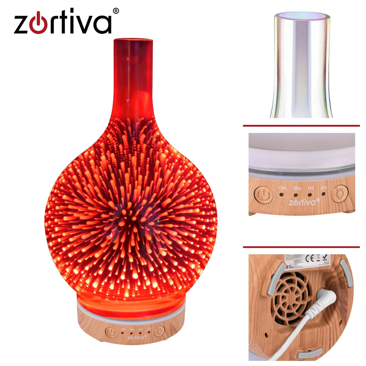 Aromatski Difuzor-Ovlaživač Zraka 200ml - 3D Efekt
