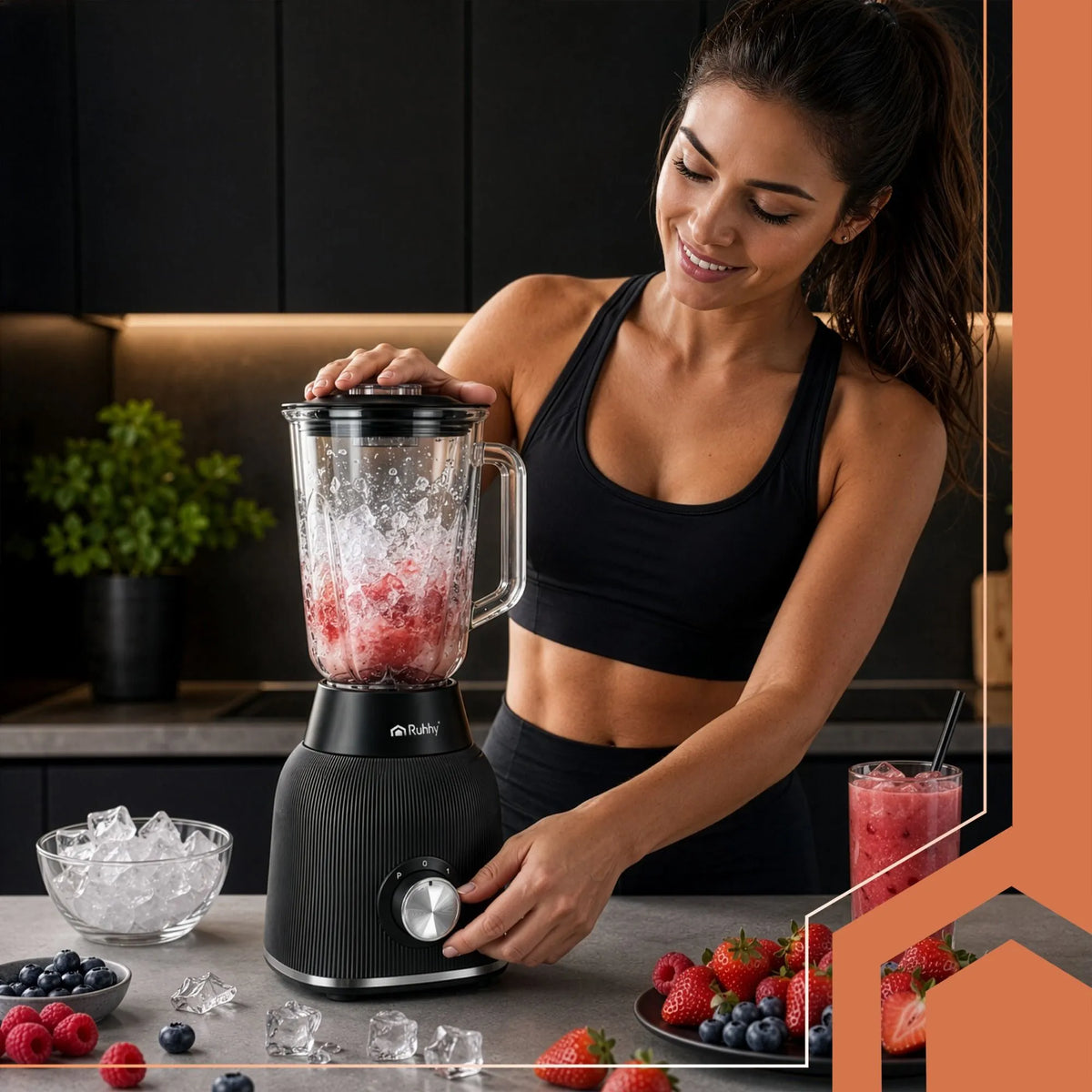 Stakleni Blender – 1200W + 2 Boce