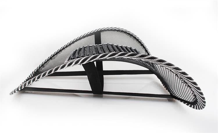 Ortopedski Naslon za Leđa s Masažnom Podlogom 40x39cm Crni