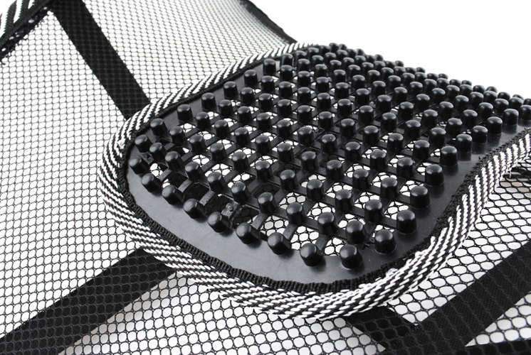 Ortopedski Naslon za Leđa s Masažnom Podlogom 40x39cm Crni