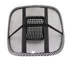 Ortopedski Naslon za Leđa s Masažnom Podlogom 40x39cm Crni