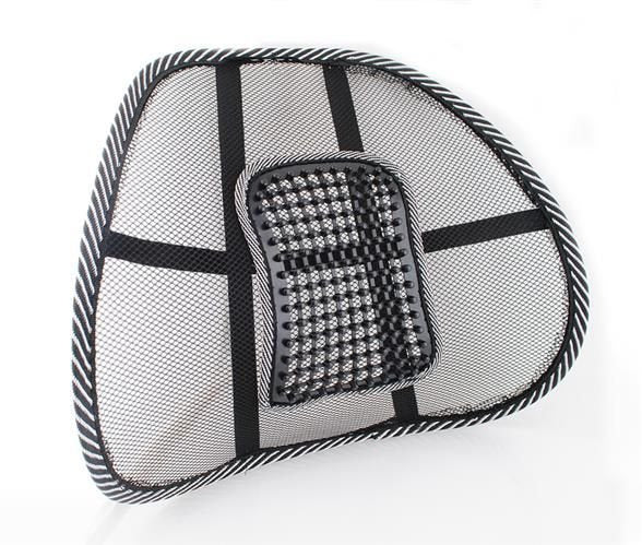 Ortopedski Naslon za Leđa s Masažnom Podlogom 40x39cm Crni