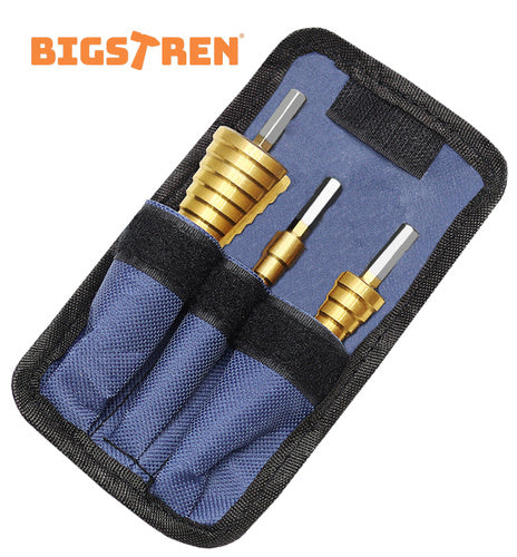 Set Konusnih Svrdla 3 Komada s Titan Premazom u Kutiji