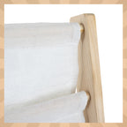 Dječja Polica Za Knjige i Igračke – 6 Pretinaca, Drvo I Tkanina