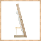 Dječja Polica Za Knjige i Igračke – 6 Pretinaca, Drvo I Tkanina