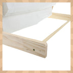 Dječja Polica Za Knjige i Igračke – 6 Pretinaca, Drvo I Tkanina