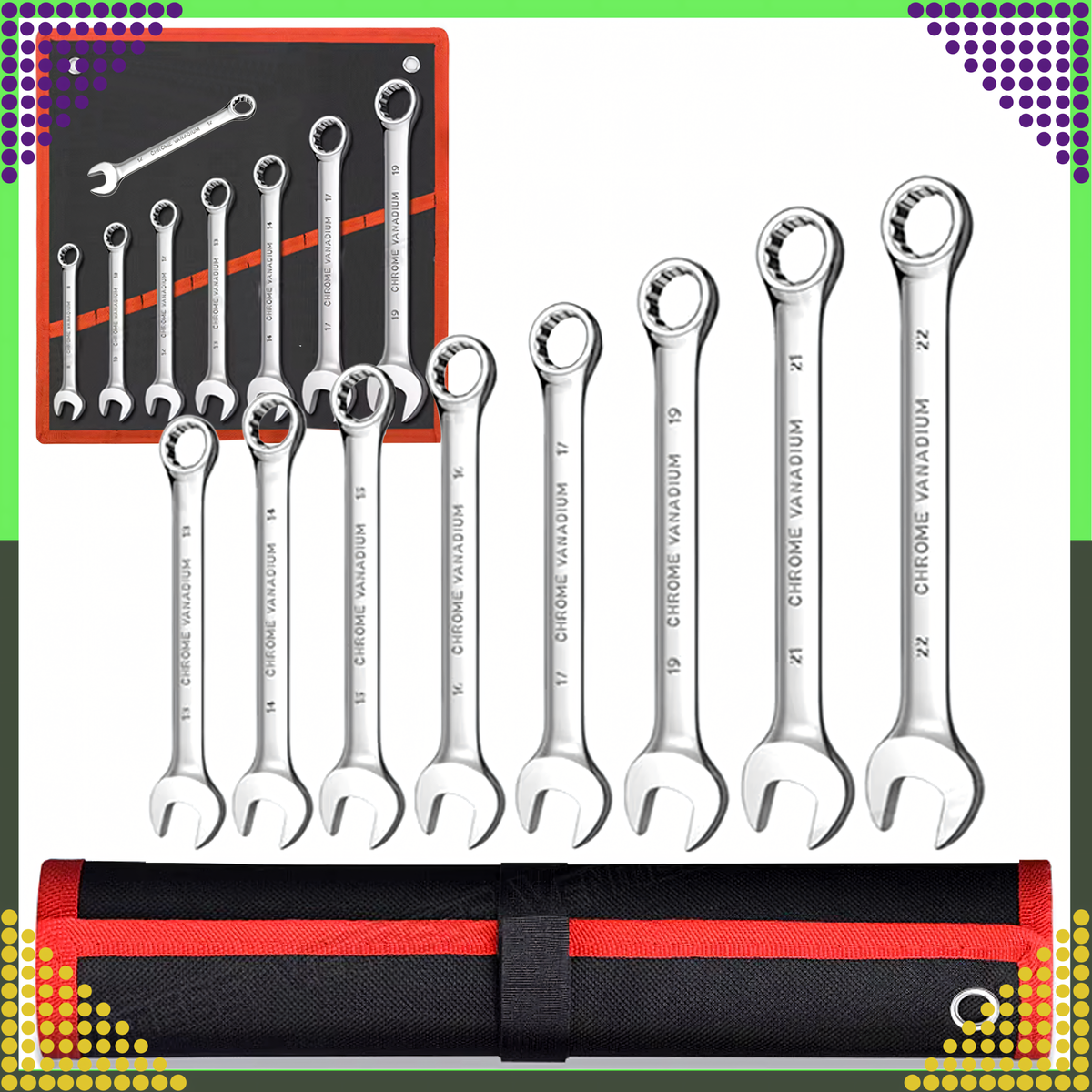 Set Vilasto Okastih Ključeva - 8 kom - 8-22mm