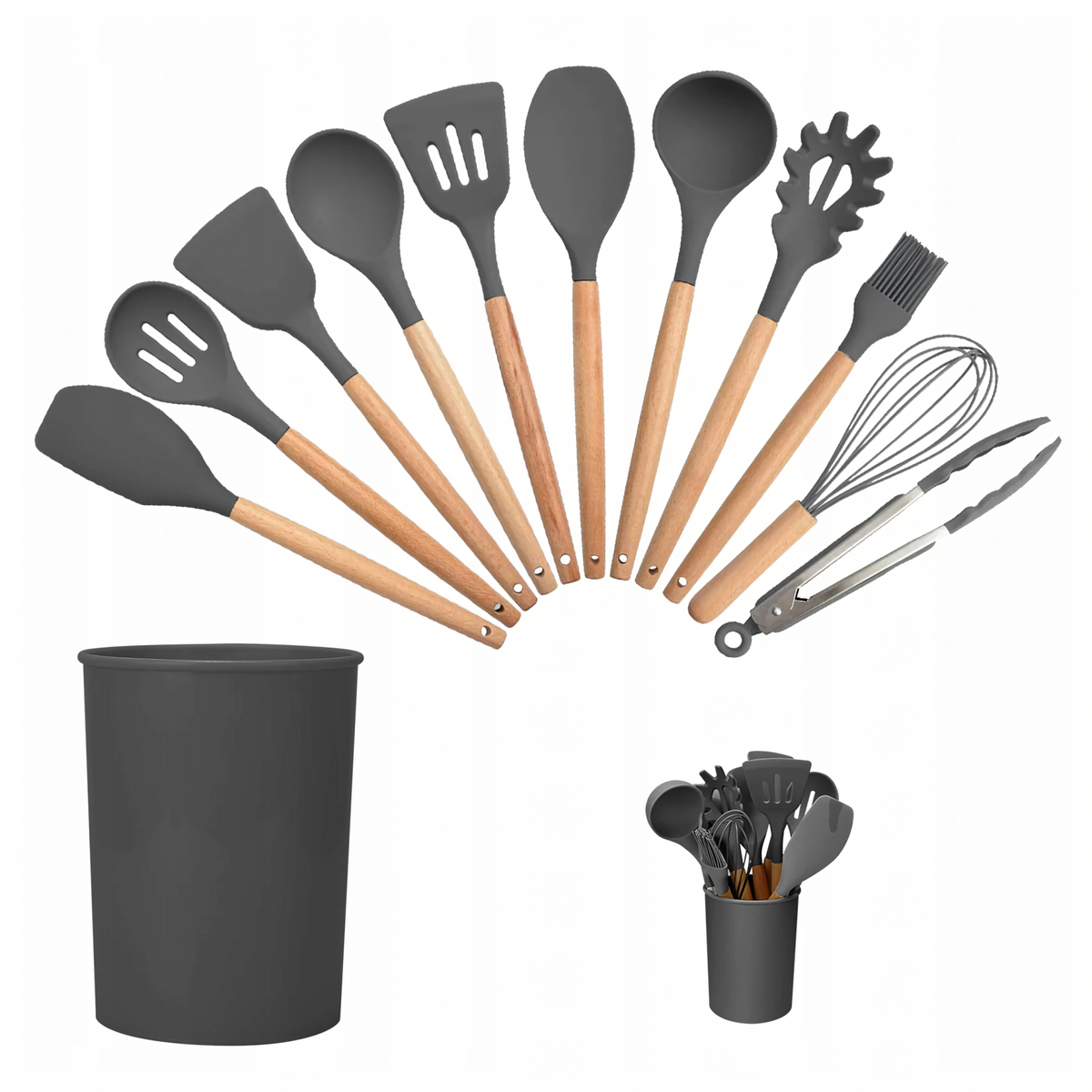 Set Silikonskih Kuhinjskih Pribora - 12 Komada