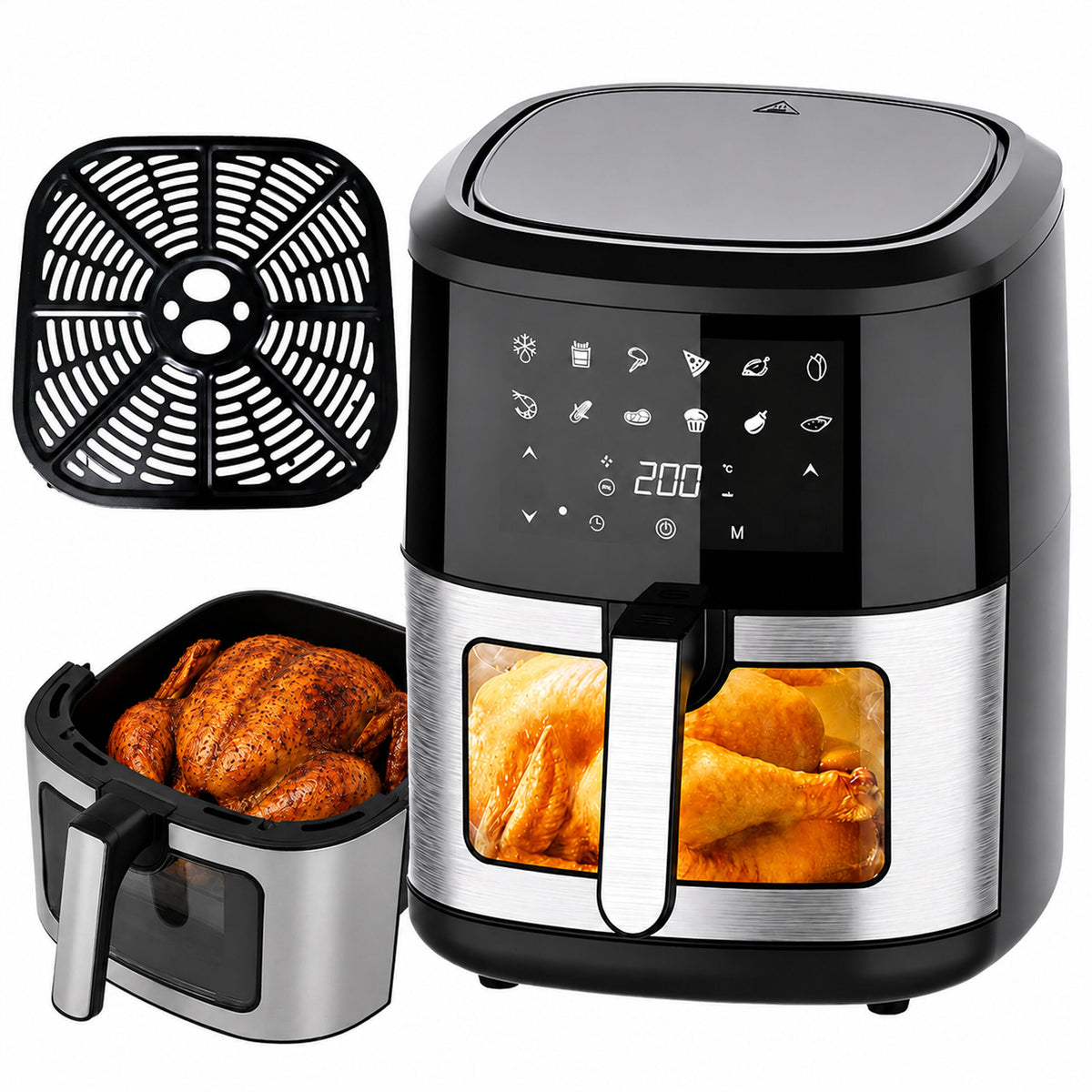 Air Fryer - Friteza na Vrući Zrak 6L - 1500W - 12 Programa