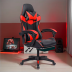 Gaming Stolica Crveno-Crna s Osloncem za Noge