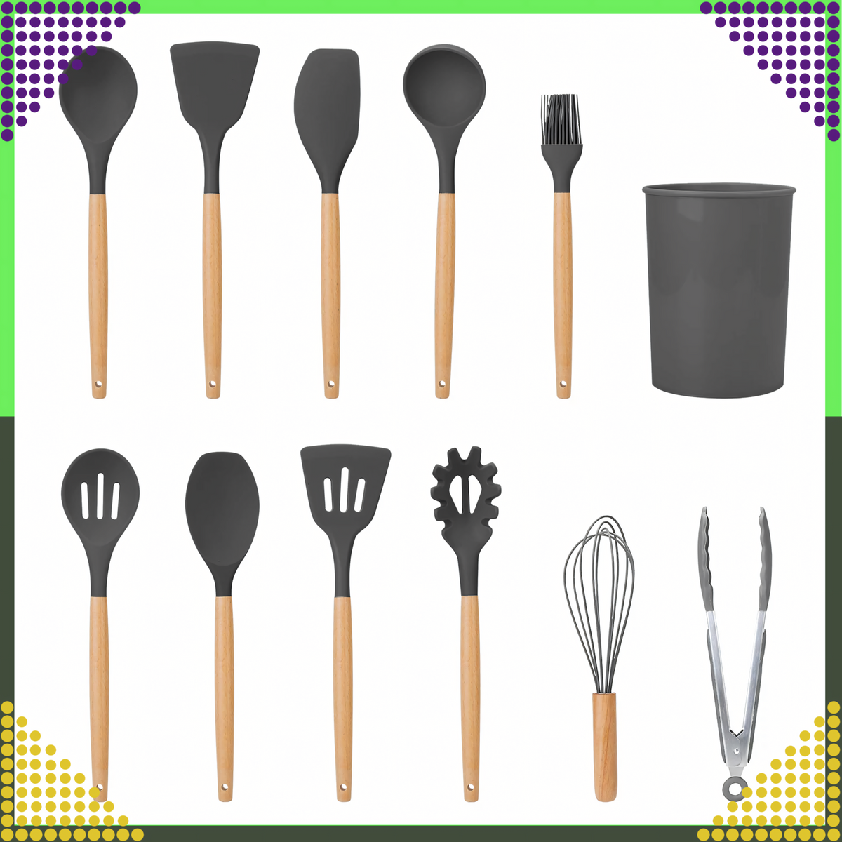Set Silikonskih Kuhinjskih Pribora - 12 Komada