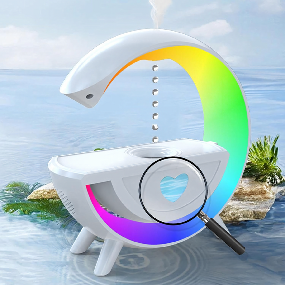 Antigravitacijski Ovlaživač Zraka s RGB Lampom