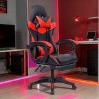 Gaming Stolica Crveno-Crna s Osloncem za Noge