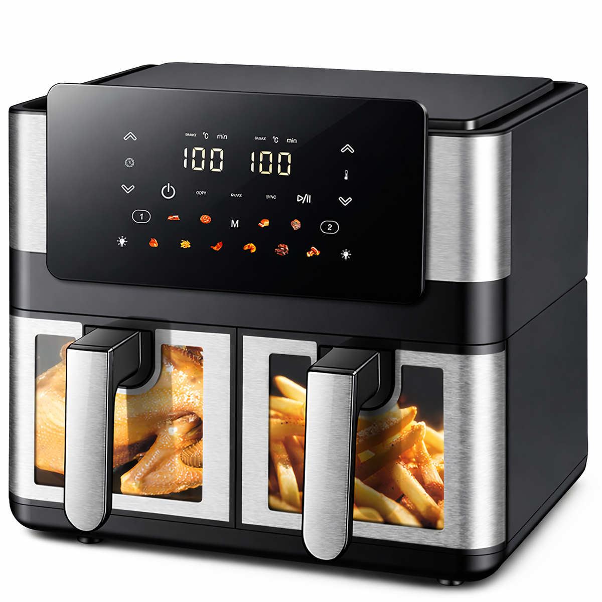 Air Fryer - Friteza na Vrući Zrak s Dvije Komore 8L - 2000W