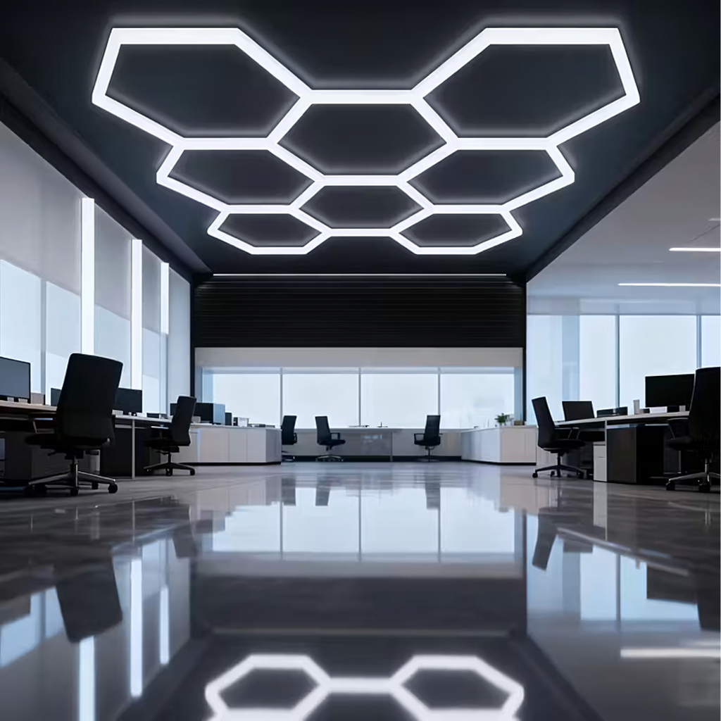 Hexagon LED Rasvjeta - 257.6 × 244.4 cm