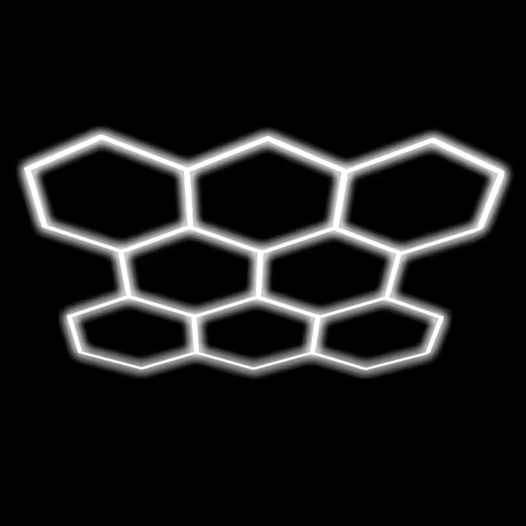 Hexagon LED Rasvjeta - 257.6 × 244.4 cm