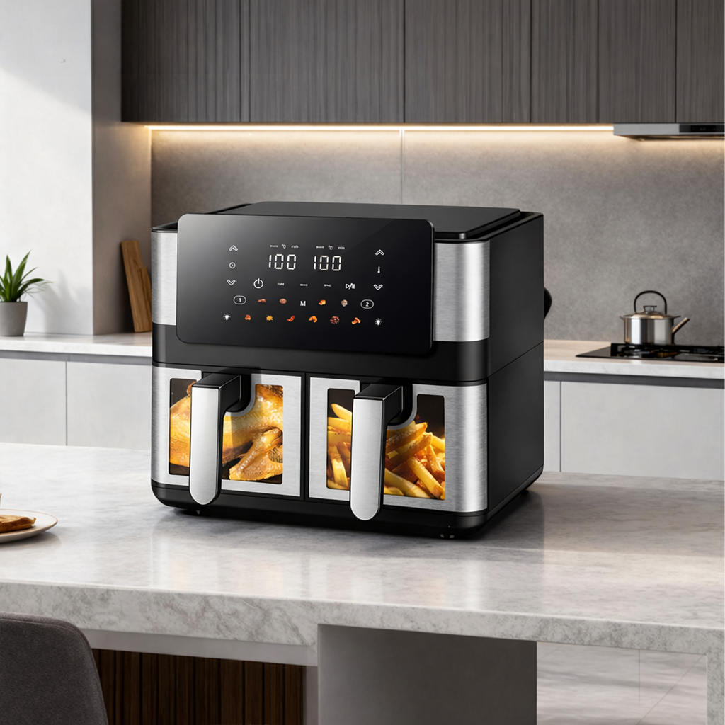 Air Fryer - Friteza na Vrući Zrak s Dvije Komore 8L - 2000W