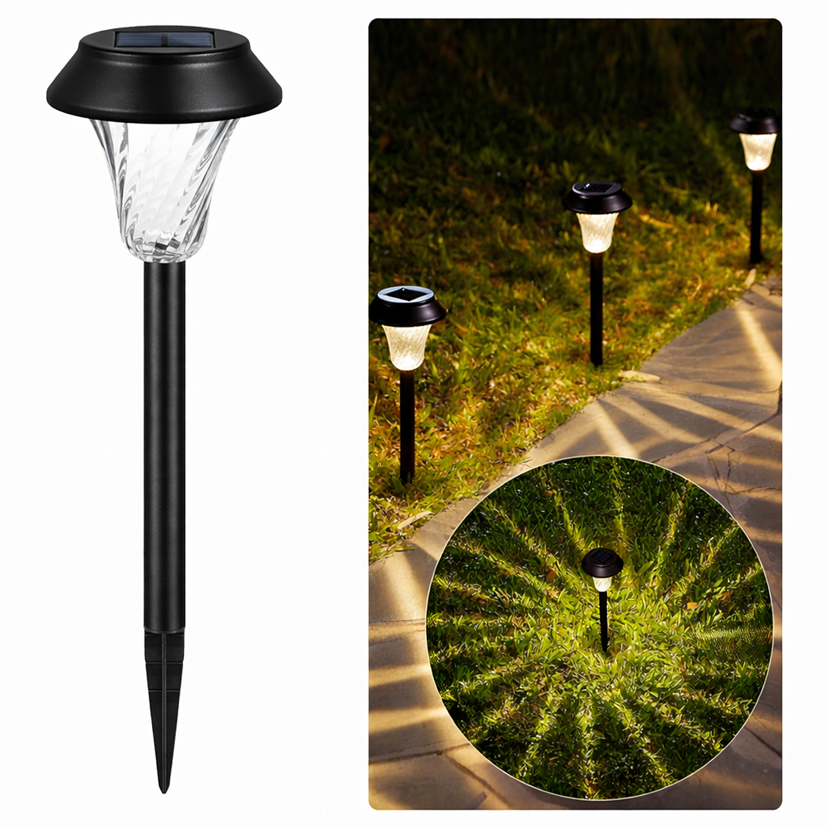 Solarne Vrtne Lampe 41 cm - Set od 6
