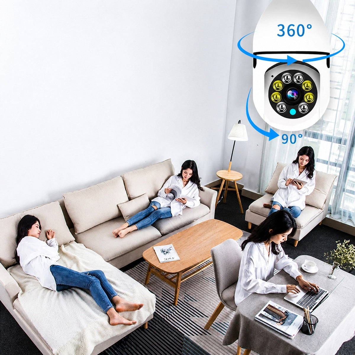 WiFi 360° Kamera Skrivena u Žarulji
