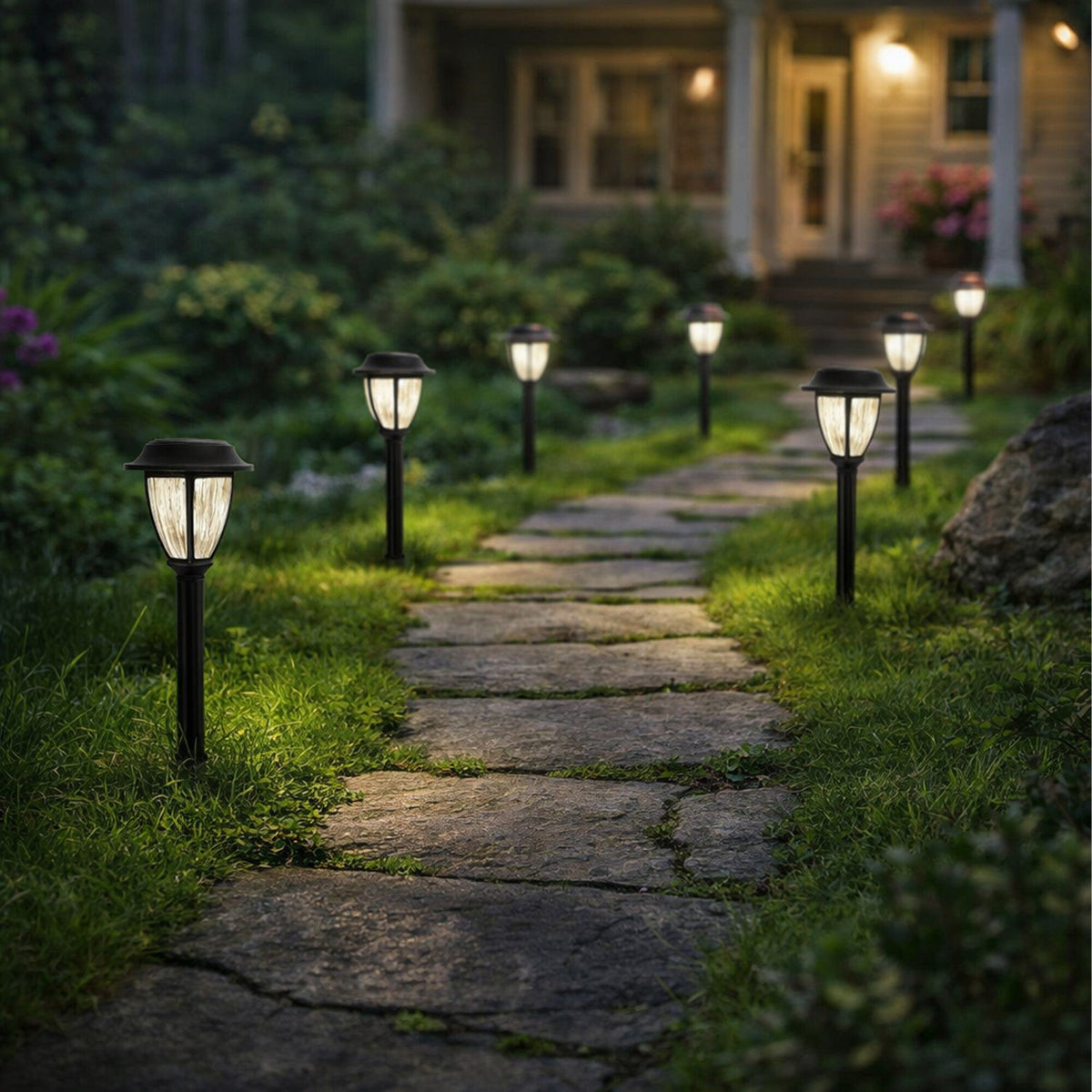 Solarne LED Vrtne Lampe 46.5cm - Set od 10