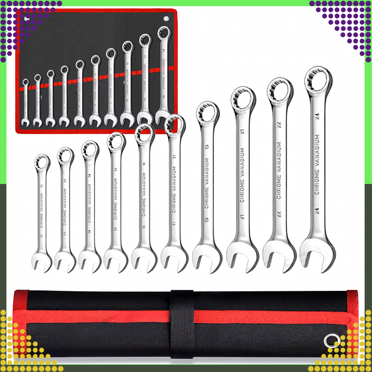 Set Vilasto Okastih Ključeva - 10 kom - 8-24mm