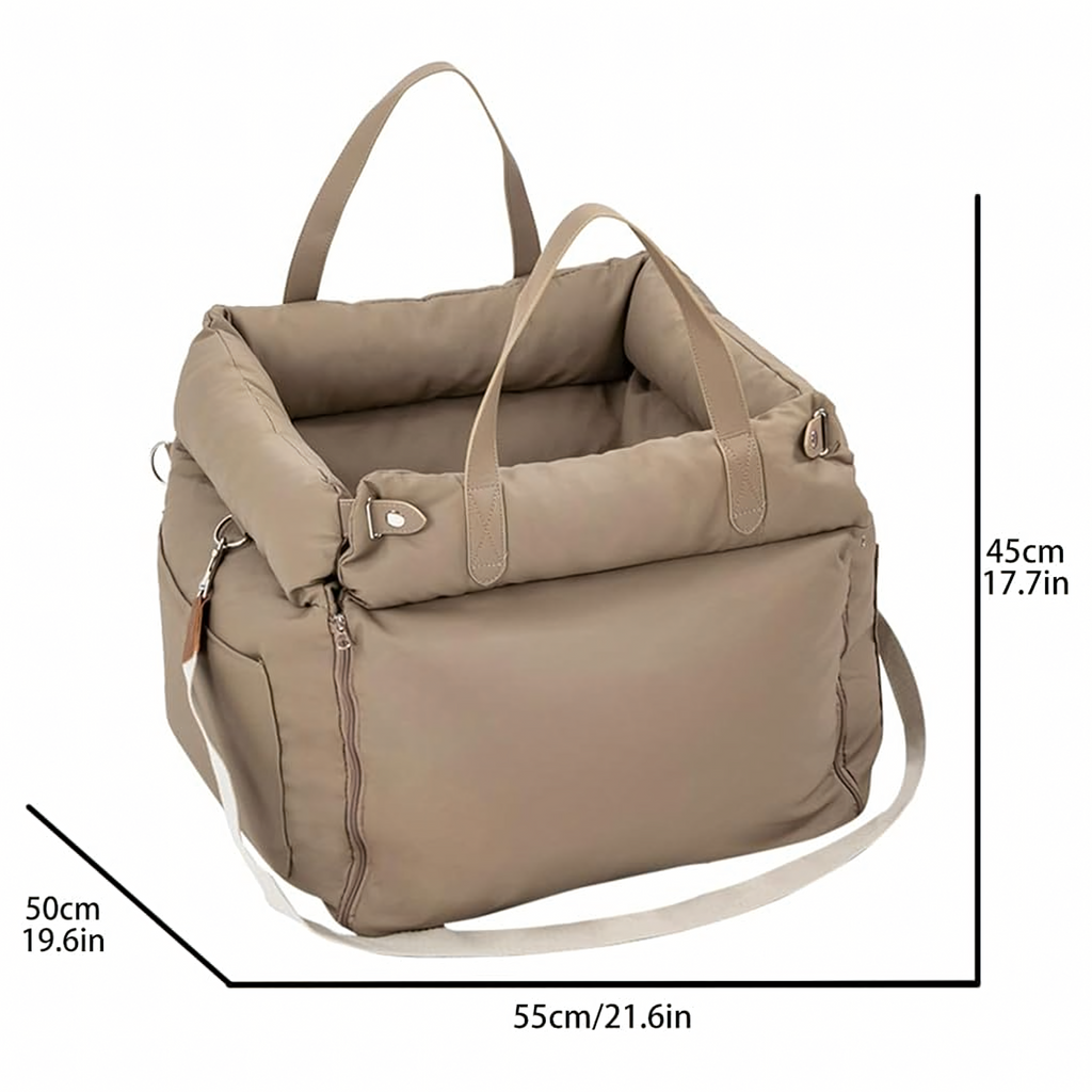Kožna Auto fotelja-Transporter za Psa i Mačku - 55x50 cm