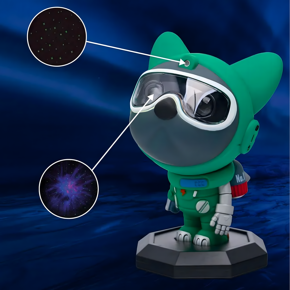 LED Laserski Projektor Galaksije Štene Astronaut