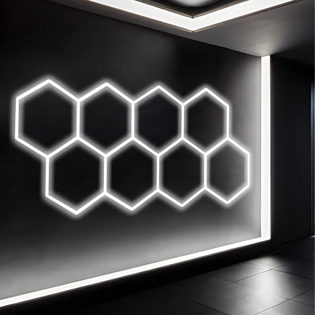 Hexagon LED Rasvjeta - 257.6 × 244.4 cm