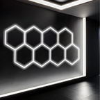 Hexagon LED Rasvjeta - 257.6 × 244.4 cm