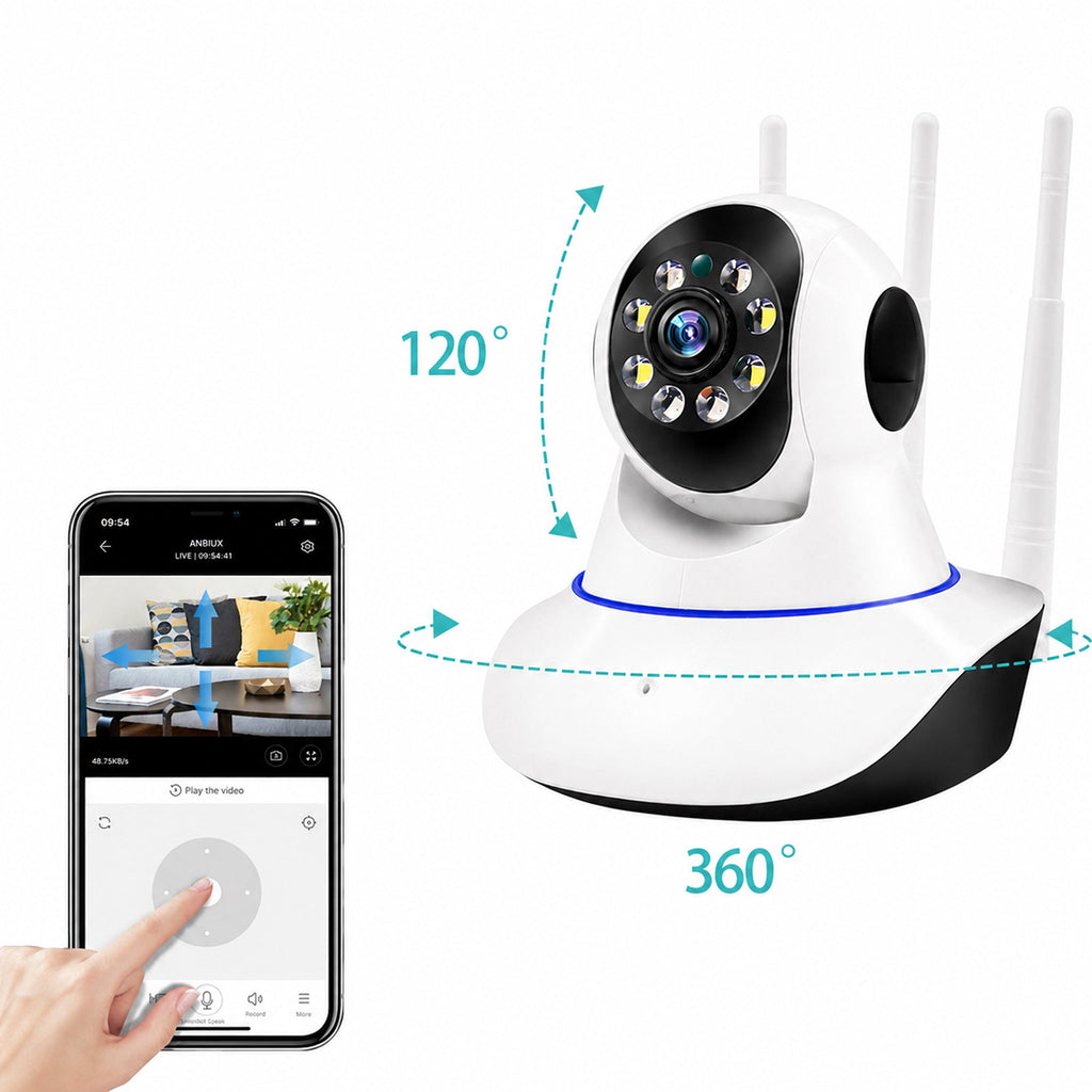 Bežična Rotirajuća WiFi 360° Kamera za Nadzor