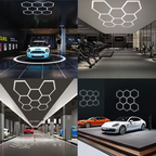 Hexagon LED Rasvjeta - 257.6 × 244.4 cm
