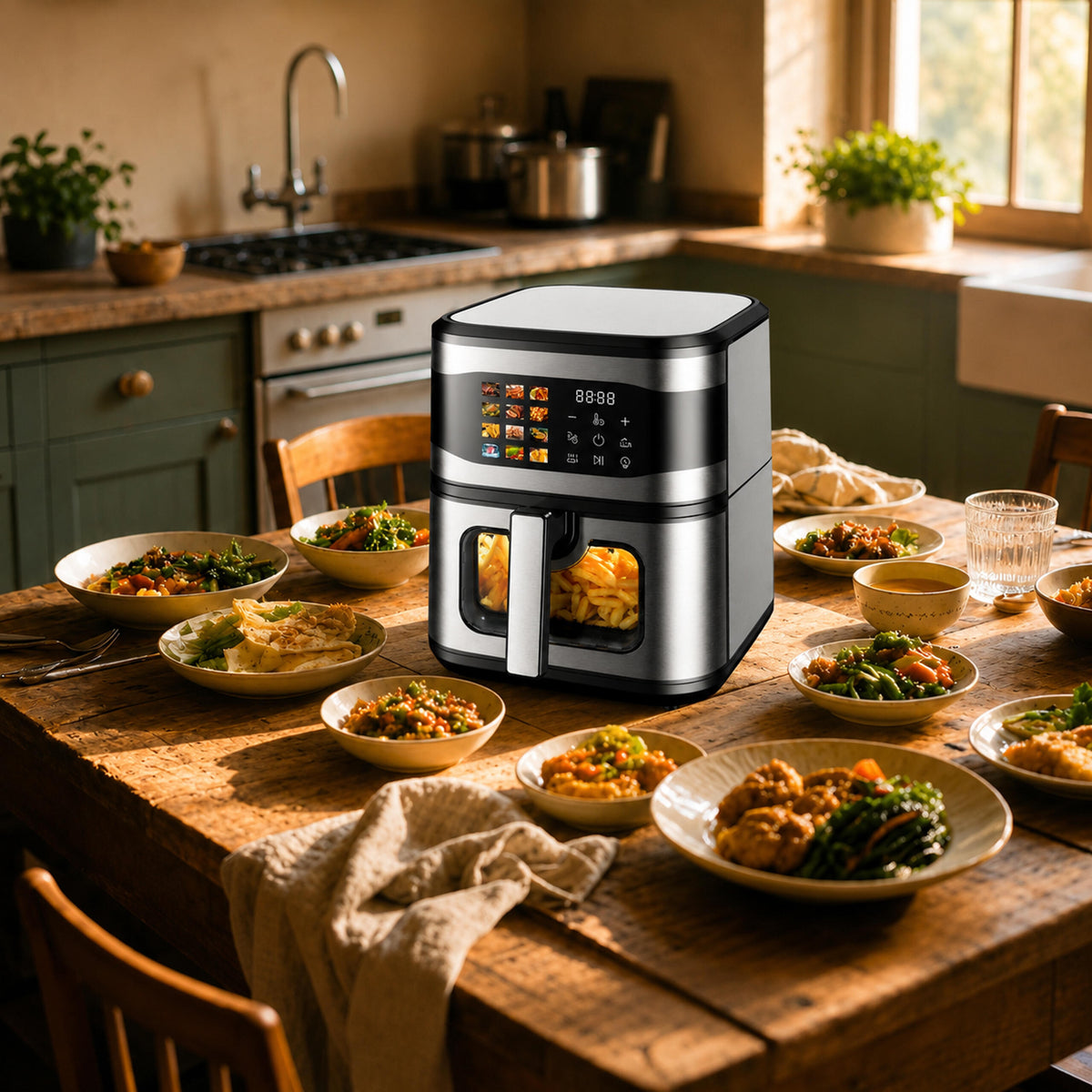 Air Fryer - Friteza na Vrući Zrak 8L - 1700W - 12 Programa