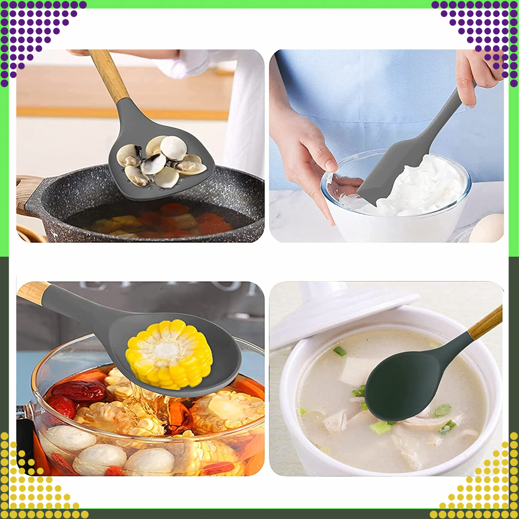 Set Silikonskih Kuhinjskih Pribora - 12 Komada
