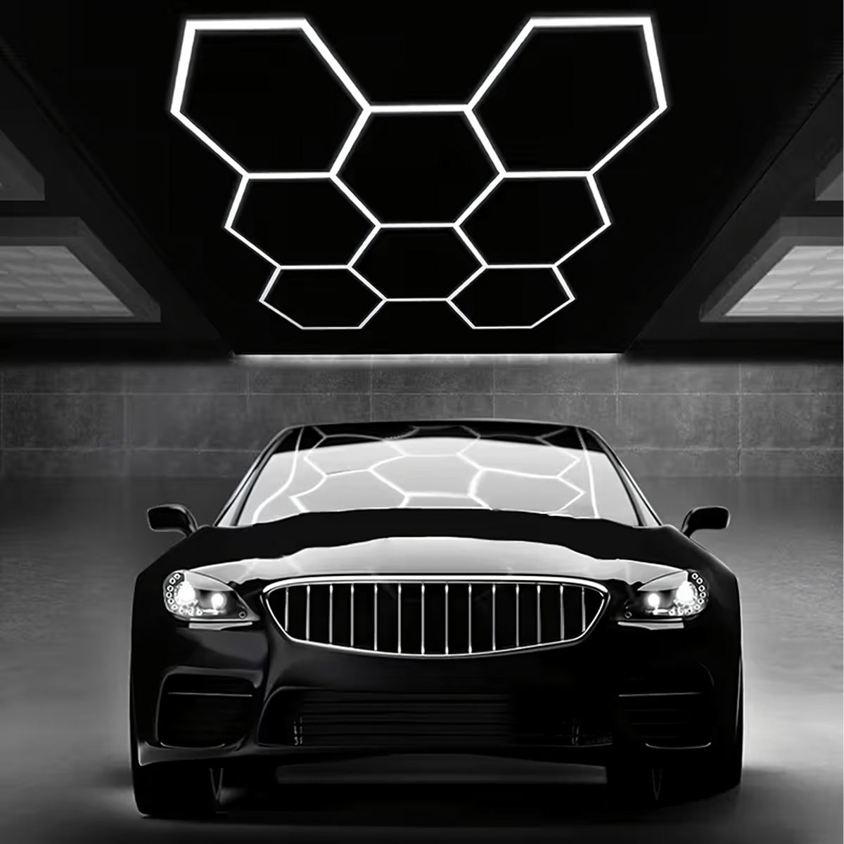 Hexagon LED Rasvjeta - 257.6 × 244.4 cm