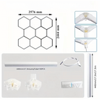 Hexagon LED Rasvjeta - 257.6 × 244.4 cm