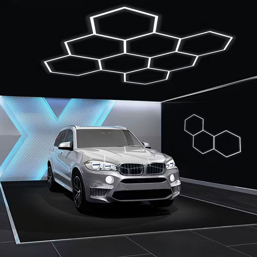 Hexagon LED Rasvjeta - 257.6 × 244.4 cm