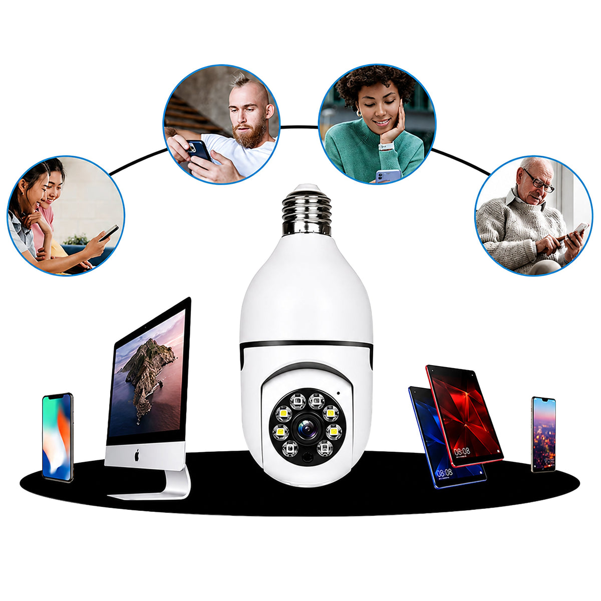 WiFi 360° Kamera Skrivena u Žarulji