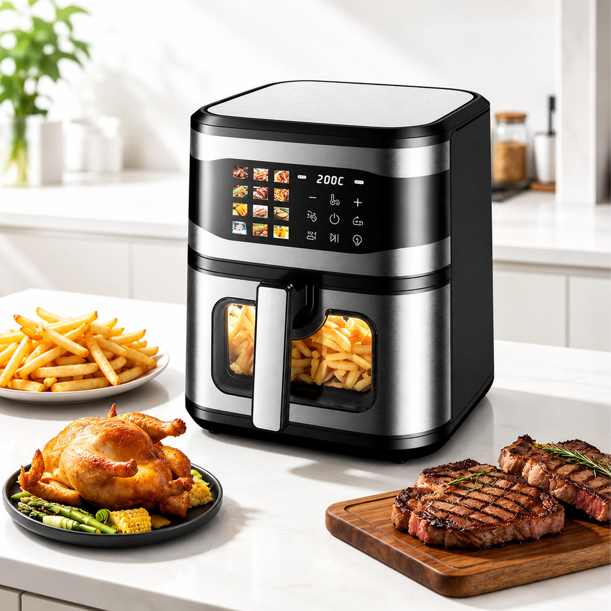 Air Fryer - Friteza na Vrući Zrak 8L - 1700W - 12 Programa