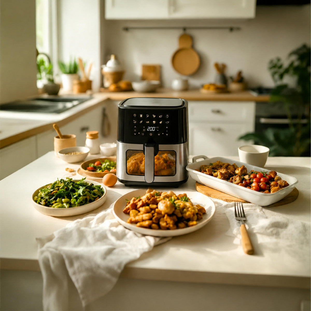 Air Fryer - Friteza na Vrući Zrak 6L - 1500W - 12 Programa