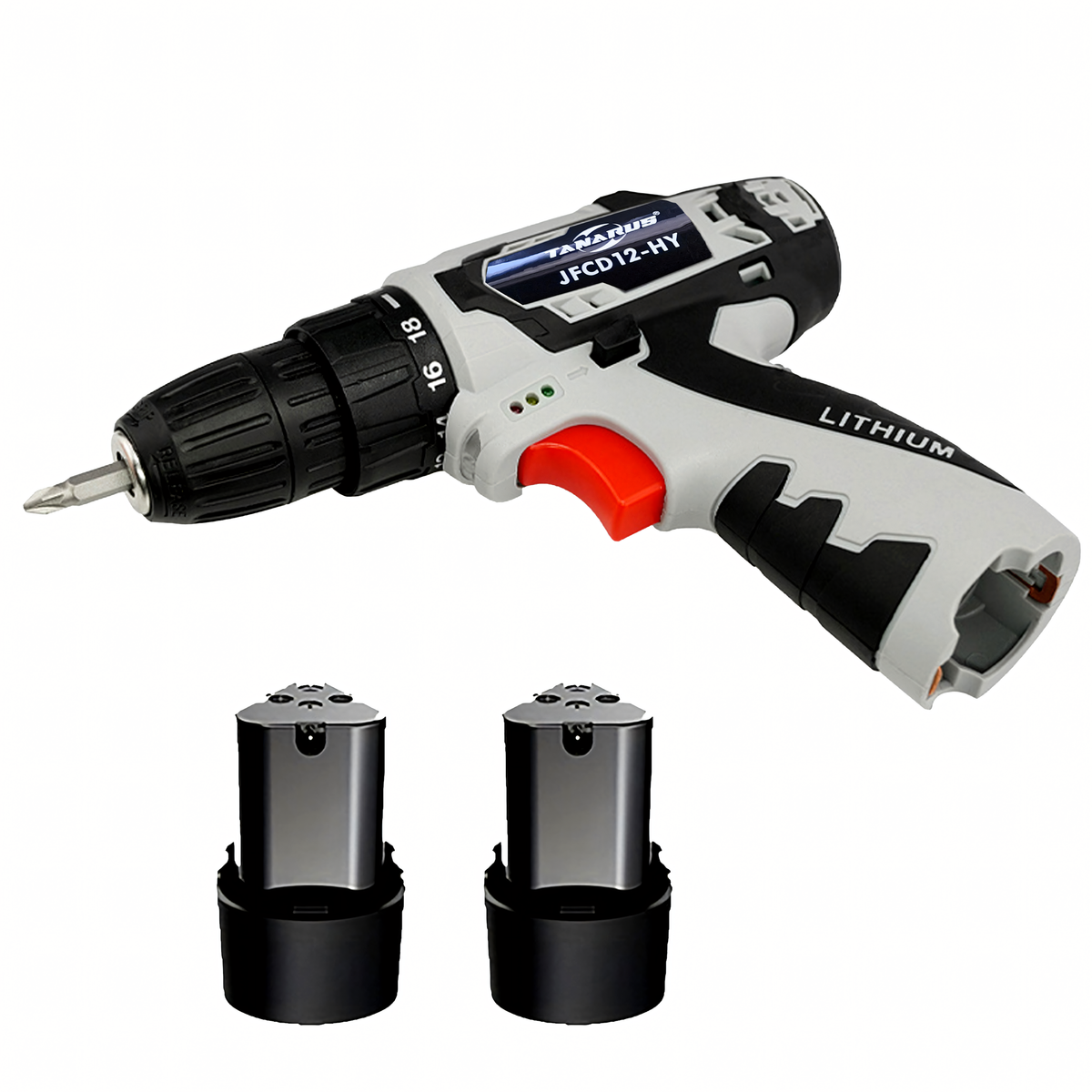 Akumulatorski Mini Odvijač 12V s LED Svjetlom i Koferom