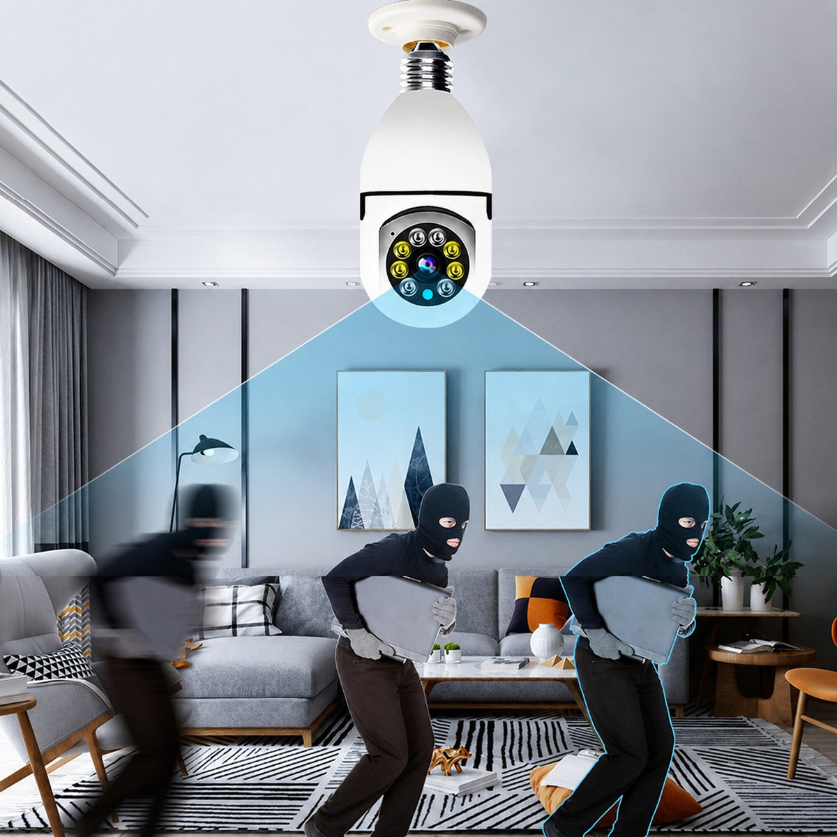 WiFi 360° Kamera Skrivena u Žarulji