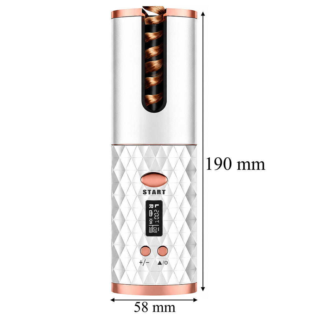 Bežični Automatski Uvijač za Kosu s LCD Zaslonom