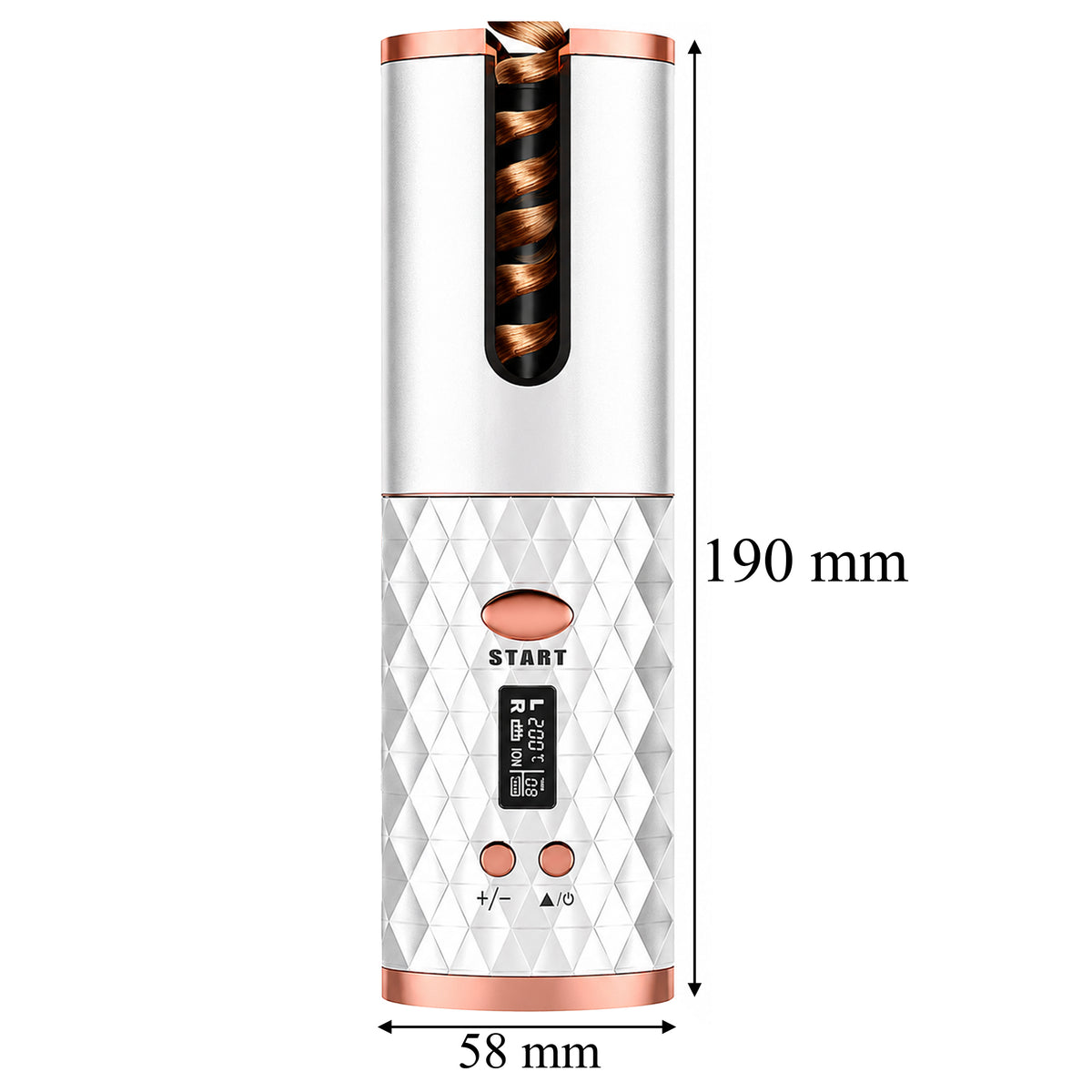 Bežični Automatski Uvijač za Kosu s LCD Zaslonom
