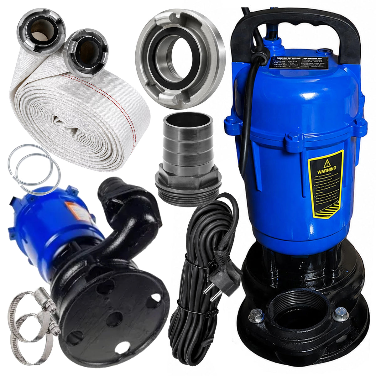 Potopna Muljna Pumpa S Drobilicom 750W -  s Crijevom 30m