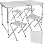 Kamp Set – Stol + 4 Stolice