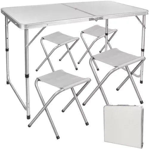 Kamp Set – Stol + 4 Stolice