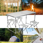 Kamp Set – Stol + 4 Stolice