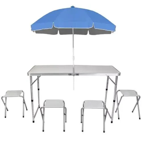 Kamp Set – Stol + 4 Stolice