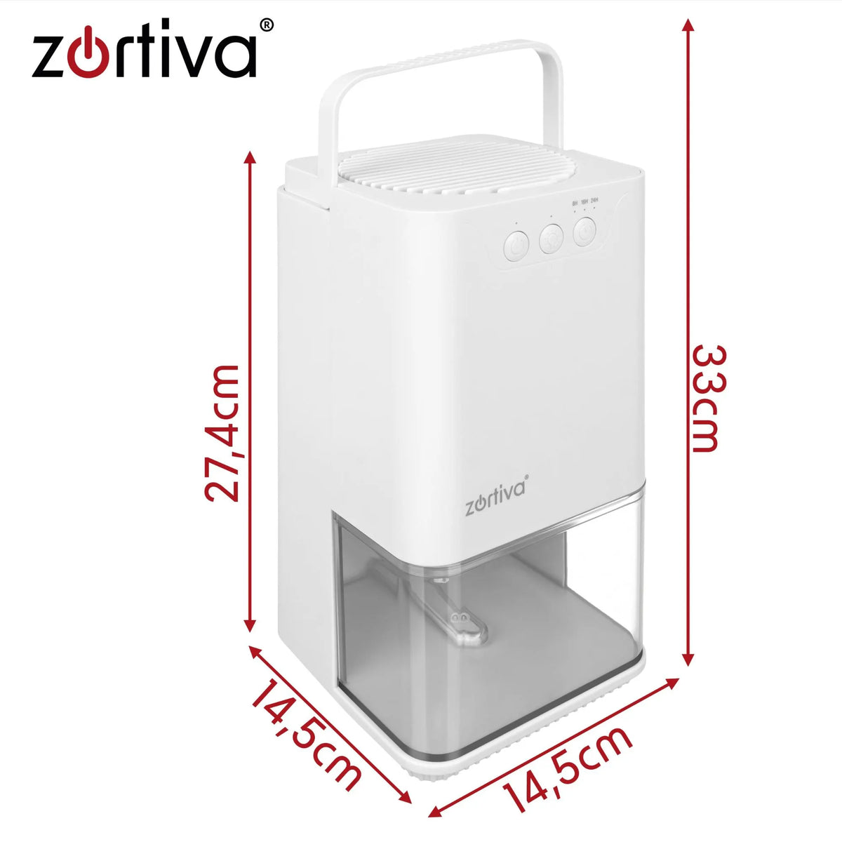 Odvlaživač Zraka 1400ml - 380 ml/24h - Bijeli